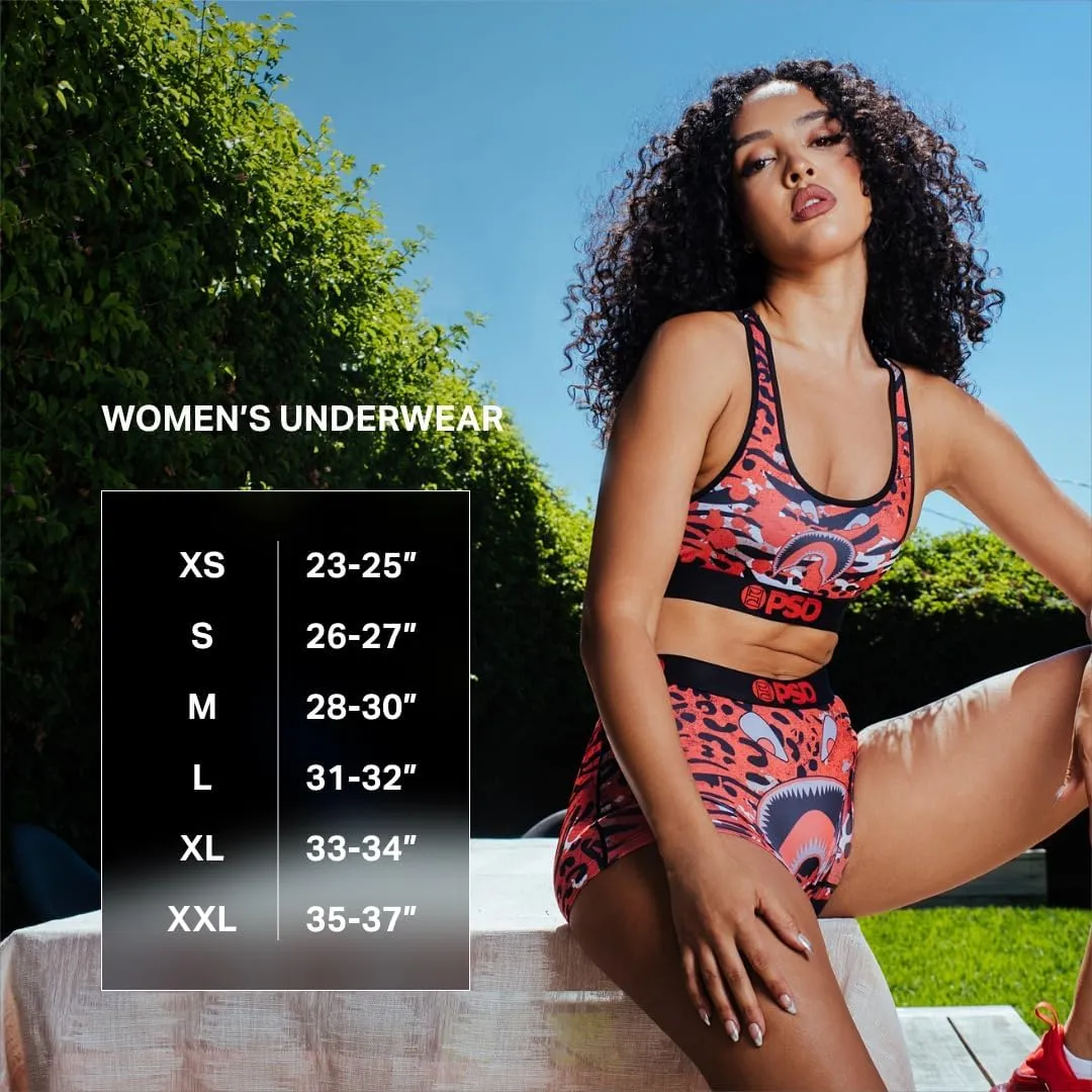 PSD Women's Basic Solid Boy Shorts - Full Coverage Women's Underwear - Comfortable Stretch Panties for Women