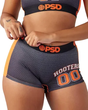 PSD Women's Hooters Gameday Boy Shorts, Black, S