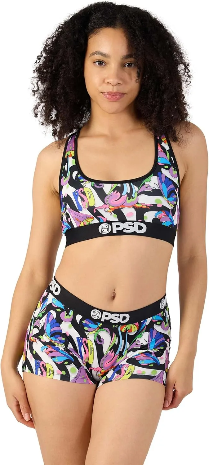 PSD Women's Recreational Print Boy Shorts - Full Coverage Women's Underwear - Comfortable Stretch Panties for Women