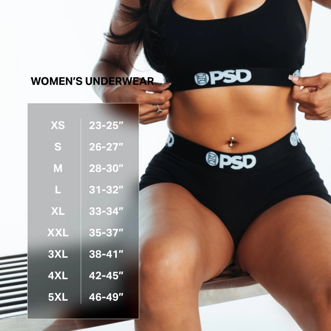 PSD Women's Basic Solid Boy Shorts - Full Coverage Women's Underwear - Comfortable Stretch Panties for Women