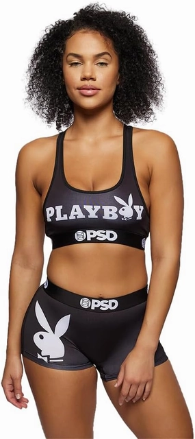 PSD Women's Playboy Boy Shorts - Full Coverage Women's Underwear - Comfortable Stretch Panties for Women