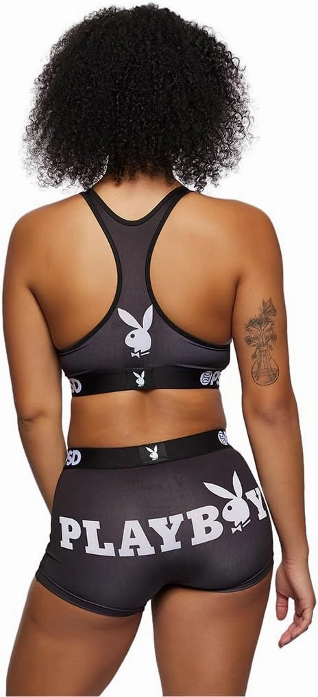 PSD Women's Playboy Boy Shorts - Full Coverage Women's Underwear - Comfortable Stretch Panties for Women