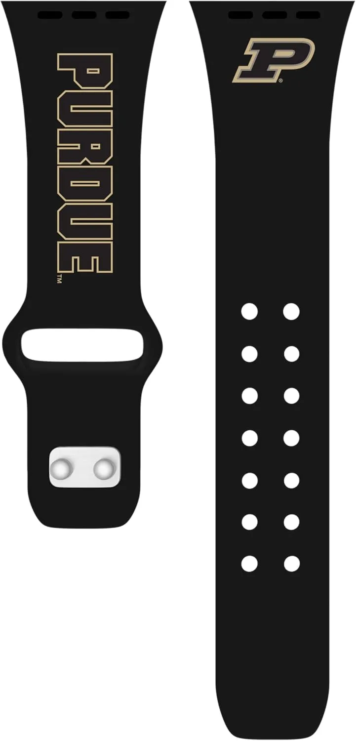 Purdue Boilermakers Iconic Edition HD Watch Band Compatible with Apple Watch