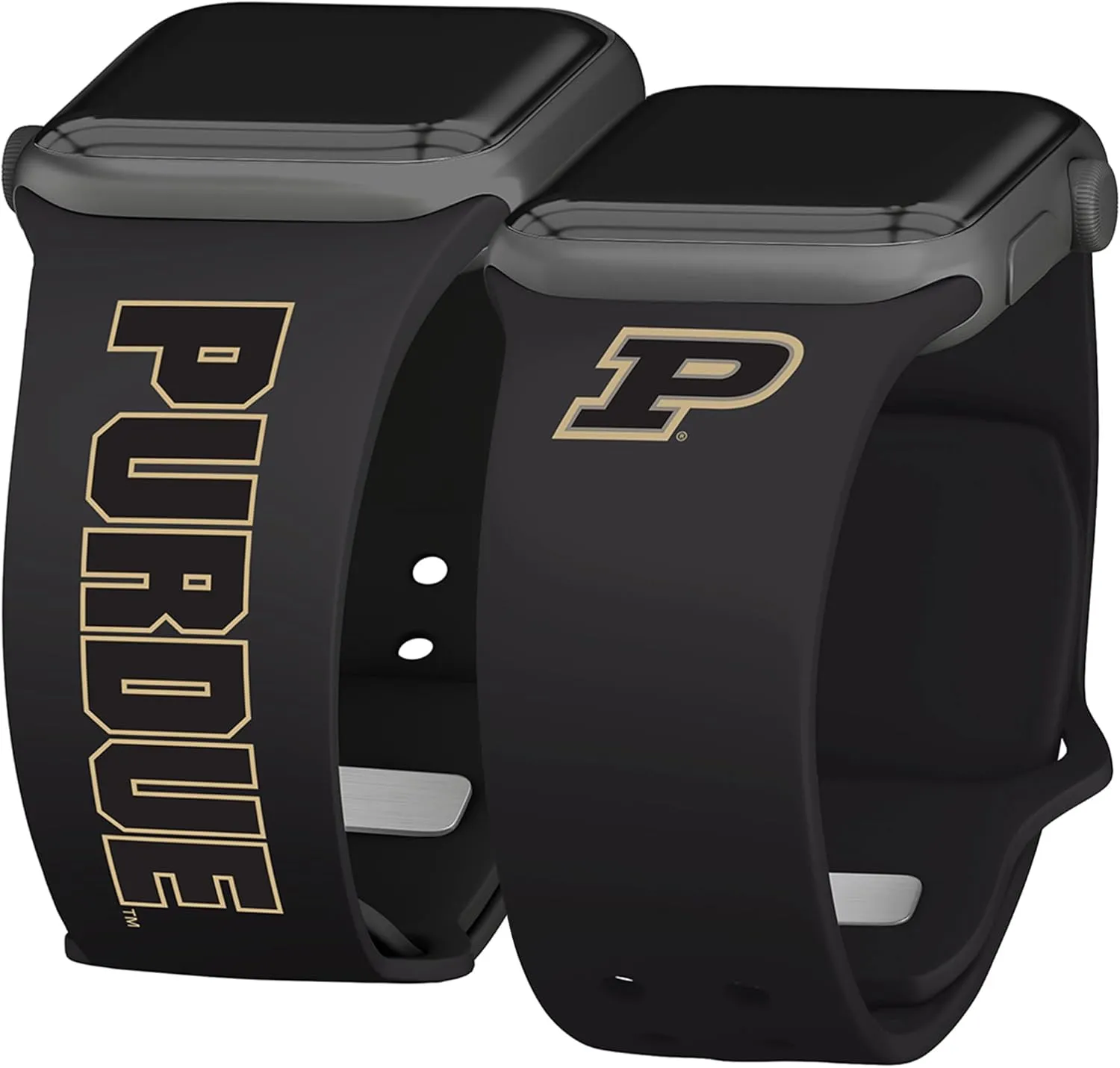 Purdue Boilermakers Iconic Edition HD Watch Band Compatible with Apple Watch