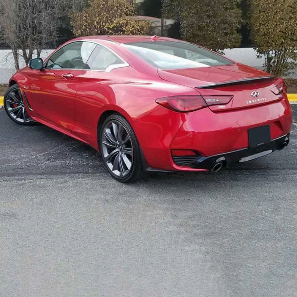 Q60-17-FM Factory Style Flush Mount Spoiler Compatible with Infiniti Q60 - Grayish Blue Metallic (RBP)