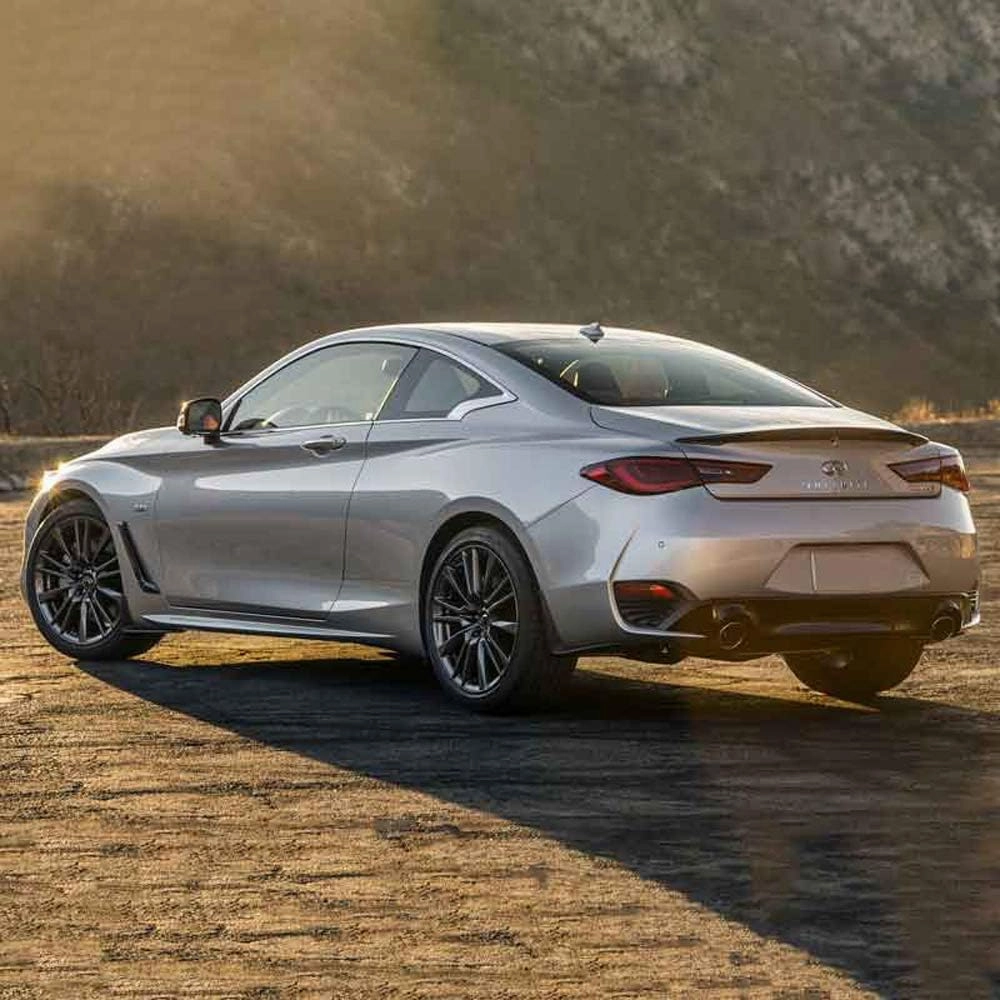 Q60-17-FM Factory Style Flush Mount Spoiler Compatible with Infiniti Q60 - Grayish Blue Metallic (RBP)