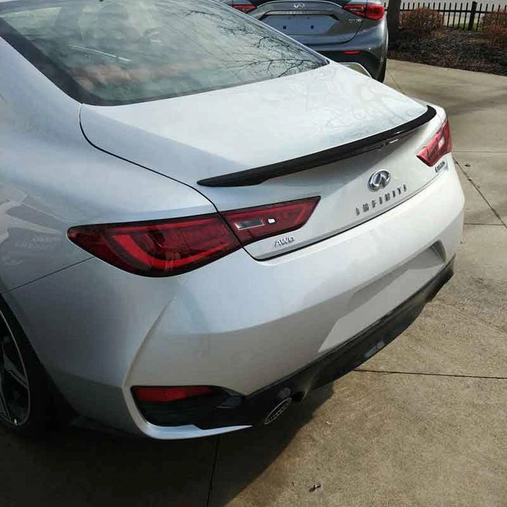 Q60-17-FM Factory Style Flush Mount Spoiler Compatible with Infiniti Q60 - Grayish Blue Metallic (RBP)