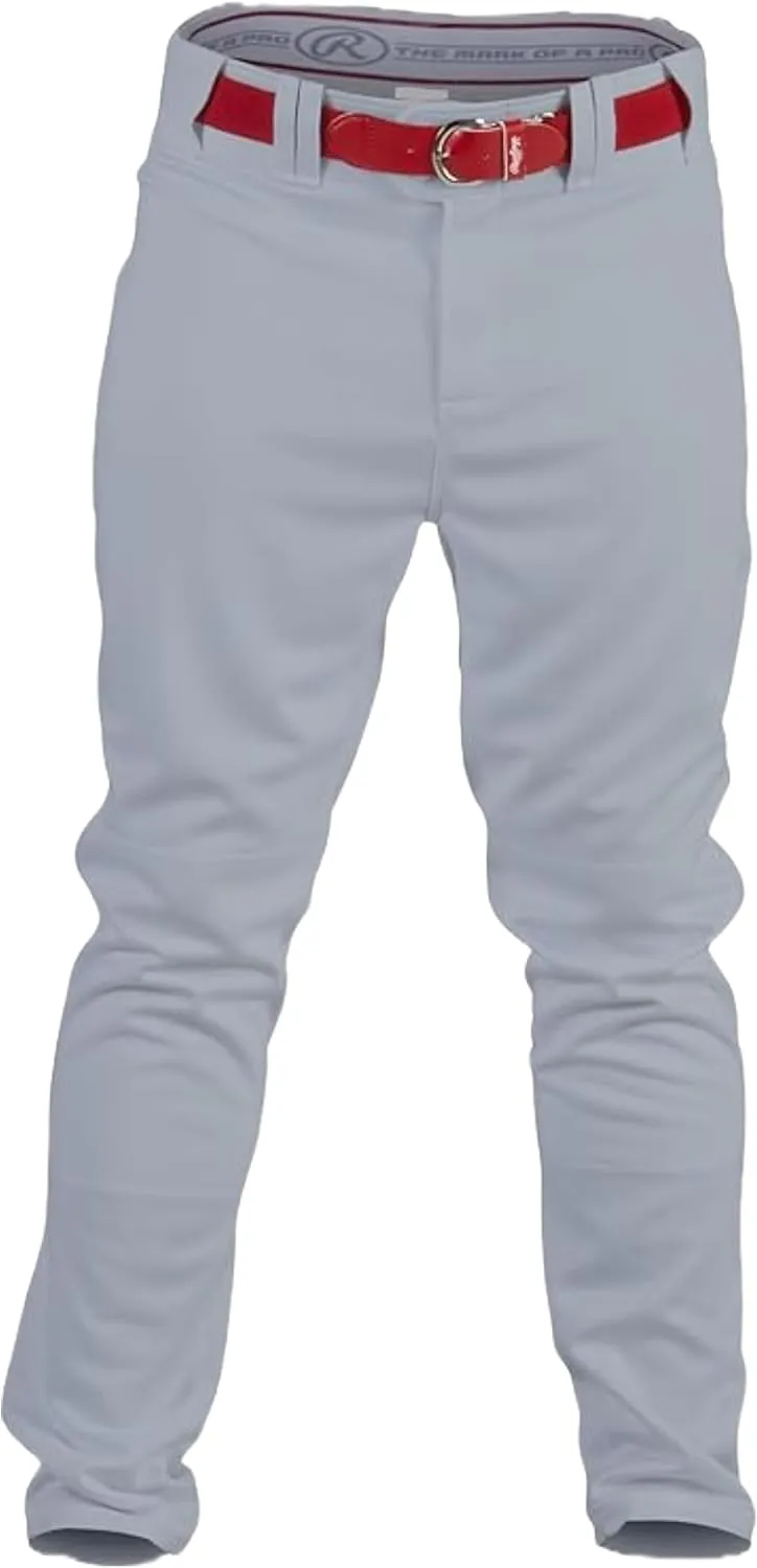 Rawlings Men's Pro 150 Series Baseball Pant | Full Length Semi-Relaxed Fit | Adult Sizes | Solid Color Options