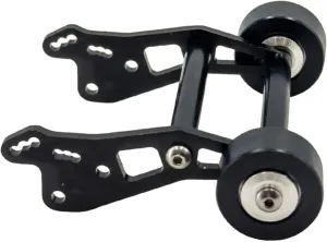 RC Car Accessories for Losi for Mini for LMT 1/18 Rc Crawler Adjustable Wheelie Bar Anti Roll Wheel Aluminium Metal Accessories Rc Car Upgrade Parts(Black)