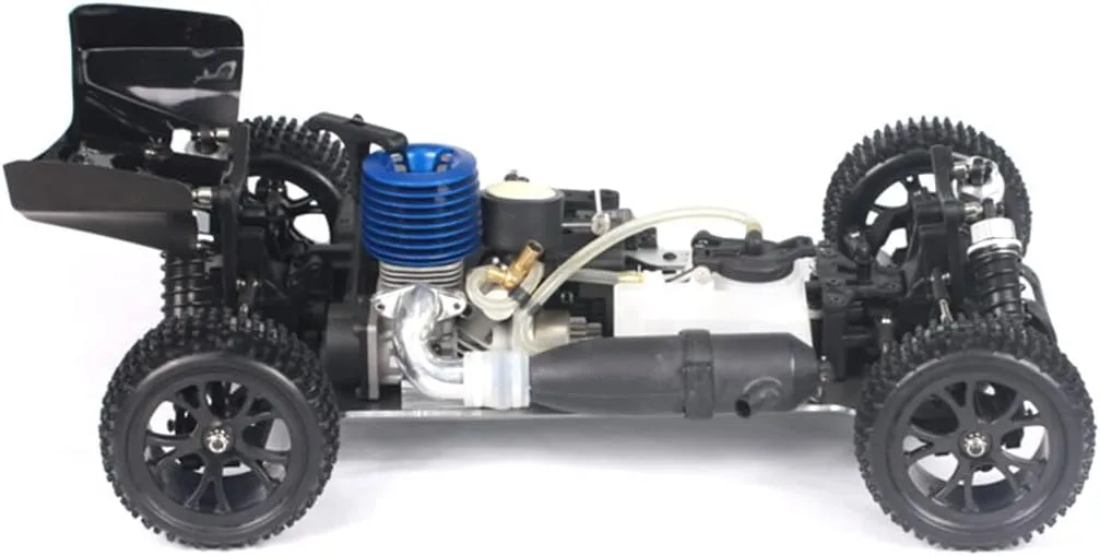 RC Car Model Set,VRX RH1006 Nitro RC Cars Toy, 1/10 4WD Off-Road RC Car with Force.18 Nitro Engine, 2.4Ghz High Speed Remote Control Monster Truck Gifts for Kids & Adults (R0080 Blue RTR Version)