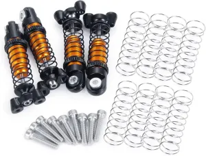 RC Car Parts for Kyosho for Jimny for Mini-Z 4×4 32521 for 4Runner for Hilux 1/18 1/24 4Pcs 37/45mm Metal Adjustable Shock Absorber Damper RC Crawler Car Parts(37mm 4Pcs)