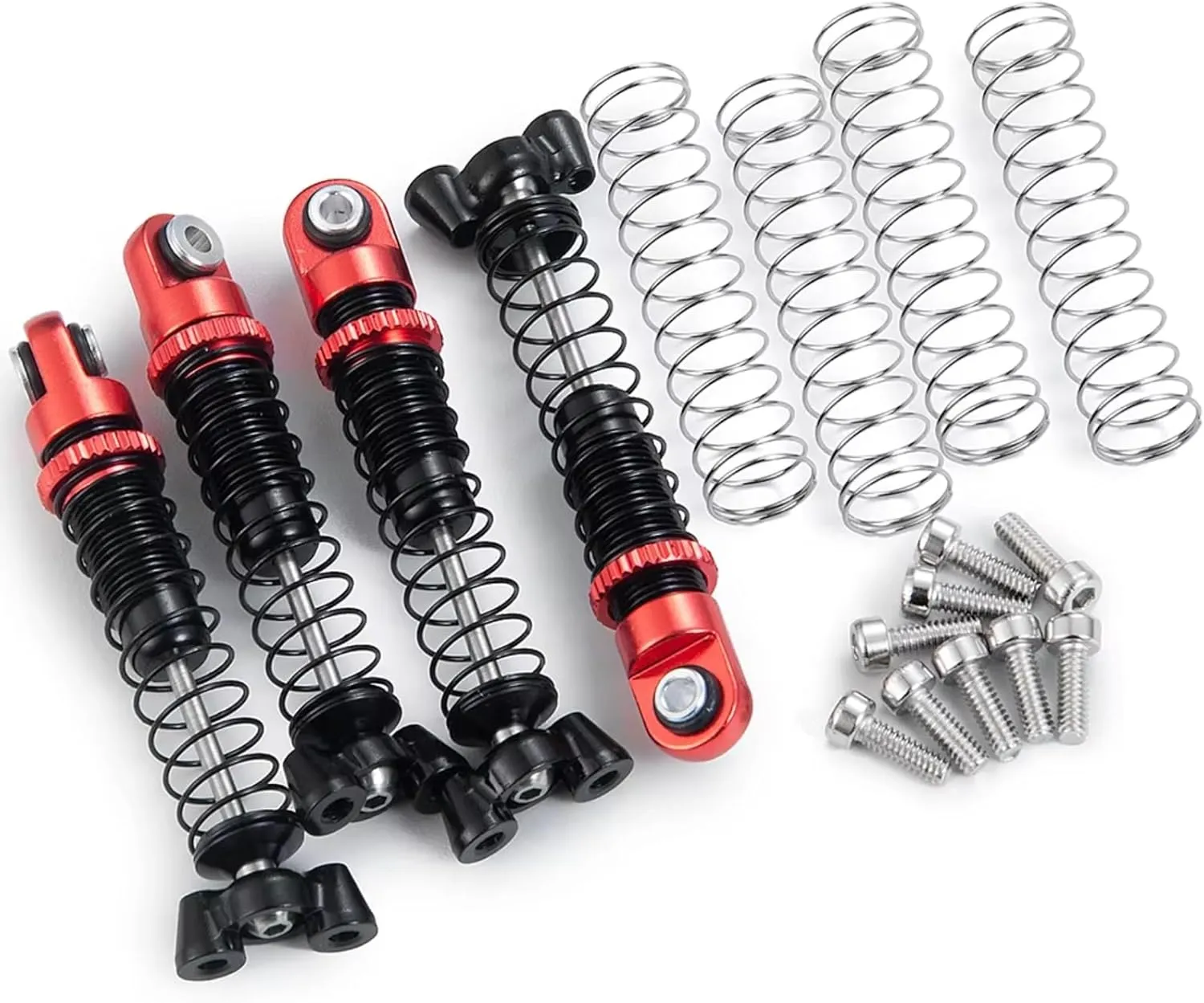 RC Car Shock Absorbers Compatible With Kyosho For Jimny 1/18 For MINI-Z For Wrangler For Hilux 1/24 RC Car Parts 4Pcs 37 45mm Adjustable Shock Absorber Damper(4Pcs 45mm)