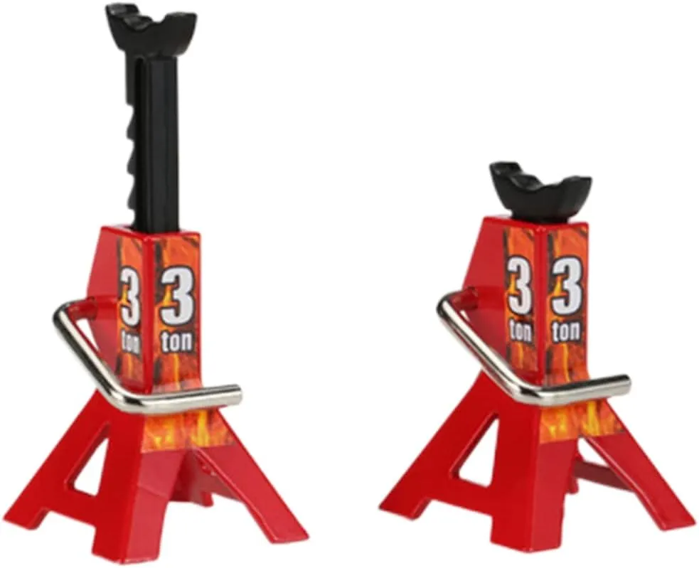 RC Car Stand Adjustable Height Mini Simulation Stand Model Car Repair Frame 1Pair 3 Ton, rc car Stand