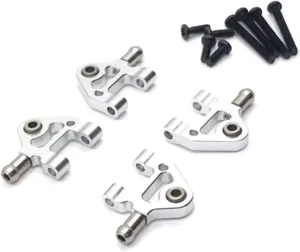 RC Car Upgrade Part for WLtoys 284131 K969 K979 K989 K999 P929 P939 1/28 Metal Lower Arm Remote Control Crawler Car Upgrade Parts Accessories(Silver)