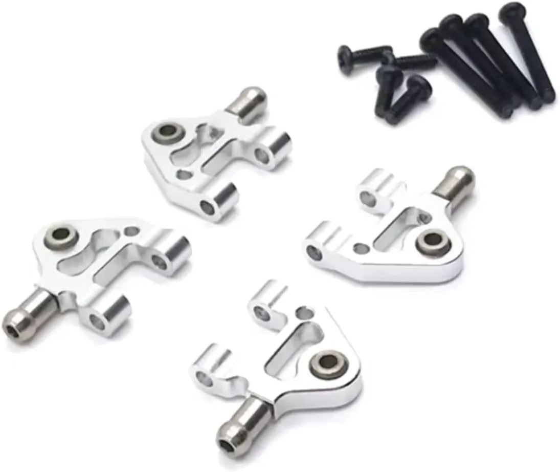 RC Car Upgrade Part for WLtoys 284131 K969 K979 K989 K999 P929 P939 1/28 Metal Lower Arm Remote Control Crawler Car Upgrade Parts Accessories(Silver)