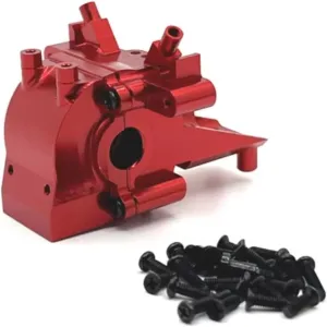 RC Car Upgrade Part for WLtoys for Feiyue 124006 12423 12427 12428 12429 1/12 Metal Upgrade Front Gearbox Remote Control Crawler Car Upgrade Accessories(Red)