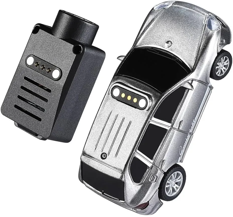 RC Car with 720P FPV Camera, 1/16 Scale APP-Controlled Mini RC Crawler Car, WiFi Module, 3-Speed Modes, Grey