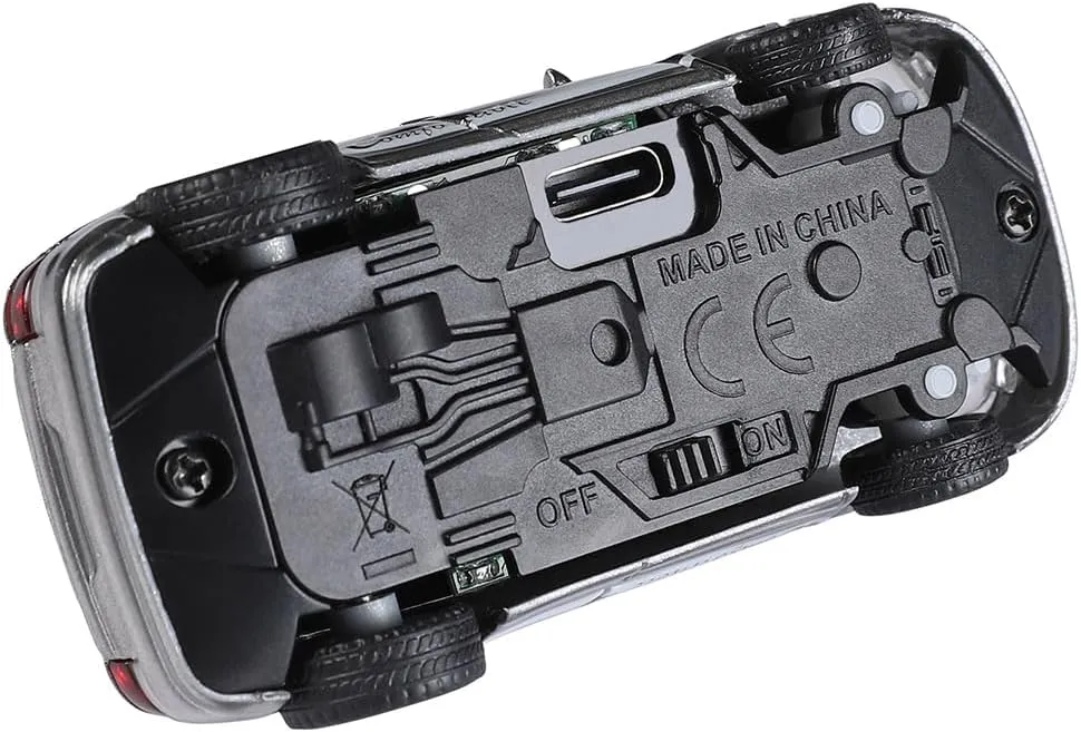 RC Car with 720P FPV Camera, 1/16 Scale APP-Controlled Mini RC Crawler Car, WiFi Module, 3-Speed Modes, Grey