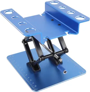 RC Car Work Stand, Rotatable Elevating Sturdy RC Car Repair Stand for 1:8 and 1:10 (Blue)
