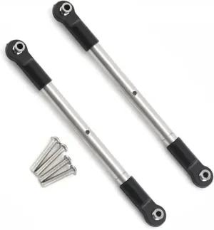 Rc Connecting Rod Tie Rod for Traxxas for Maxx for Small X2.0 304 1/10 Stainless Steel Front Steering Front and Rear Adjustable Pull Rod Rc Car Parts Replacement