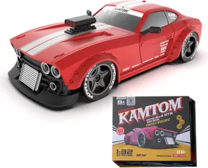 RC Drift Car，Remote Control Car, 4WD 30KM/H High Speed RC Racing Car, 2.4GHz Electric Sport Driftings with Headlight, Drifting Tires and Racing Tires for Adults (RTR Version/Red)