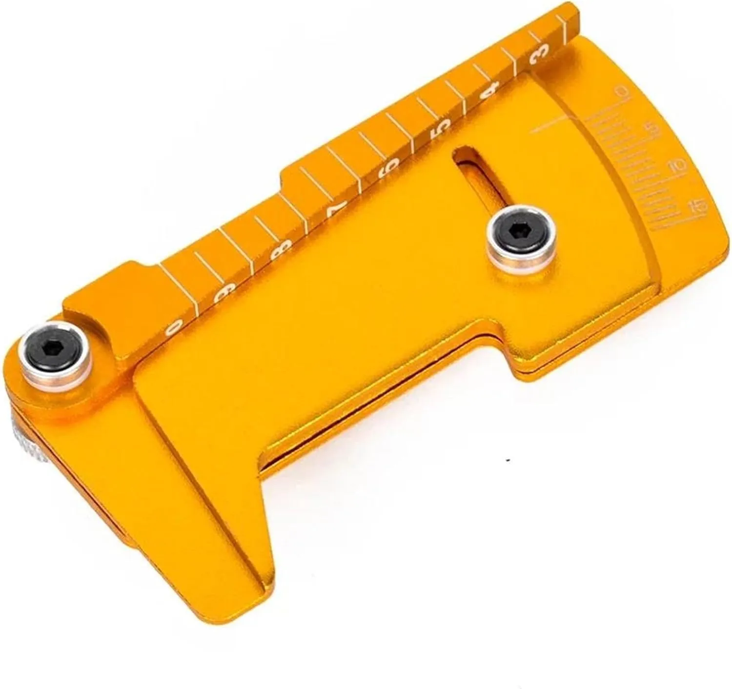 RC Spare Part for Yokomo for Hsp for Tamiya for MST 1/10 1/12 Adjustable Ruler Wheel Hub Balance Ruler Camber 15° Tools RC Model Car Drift for Racing Tools(Yellow)