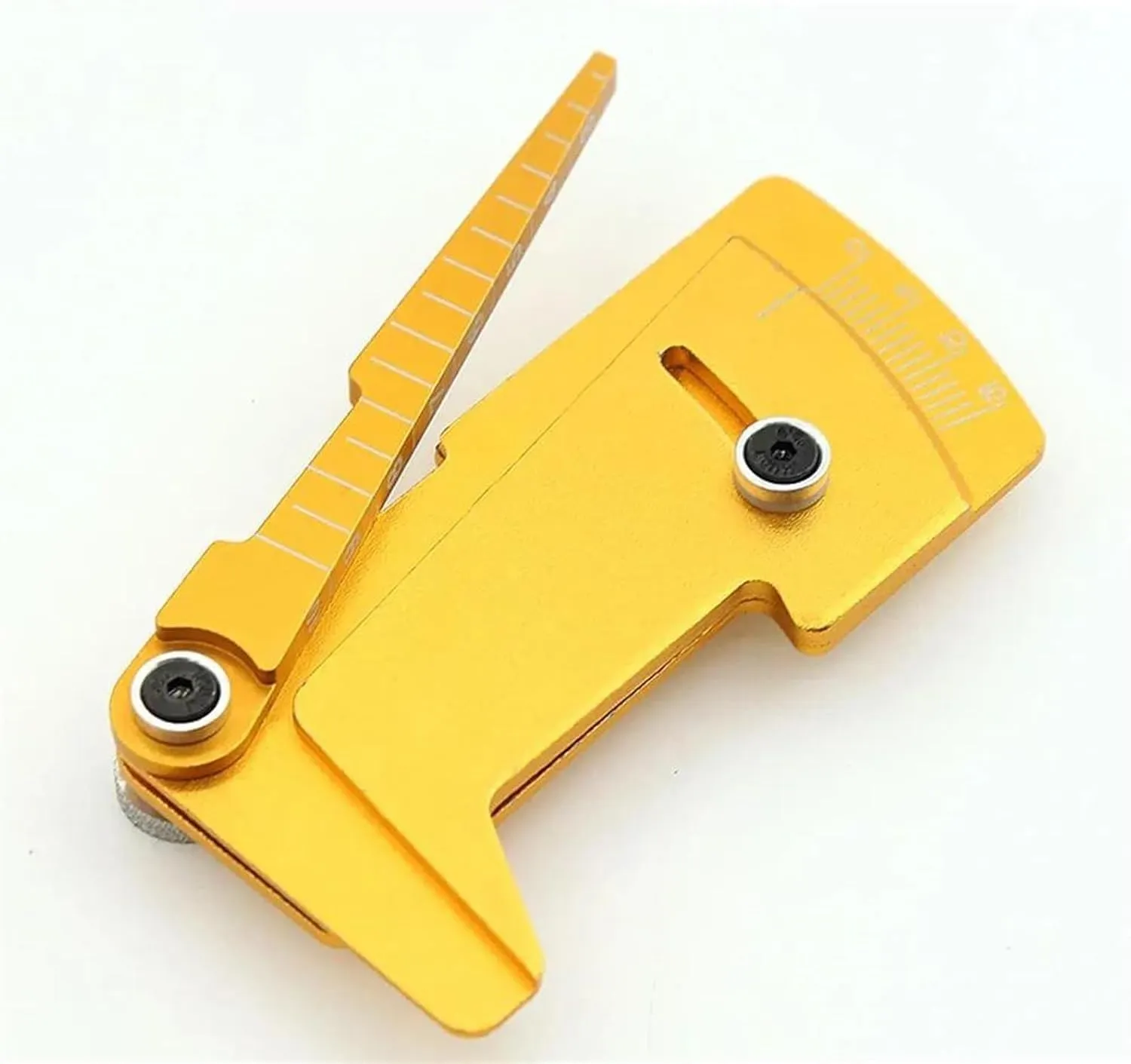 RC Spare Part for Yokomo for Hsp for Tamiya for MST 1/10 1/12 Adjustable Ruler Wheel Hub Balance Ruler Camber 15° Tools RC Model Car Drift for Racing Tools(Yellow)