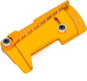 RC Spare Part for Yokomo for Hsp for Tamiya for MST 1/10 1/12 Adjustable Ruler Wheel Hub Balance Ruler Camber 15° Tools RC Model Car Drift for Racing Tools(Yellow)