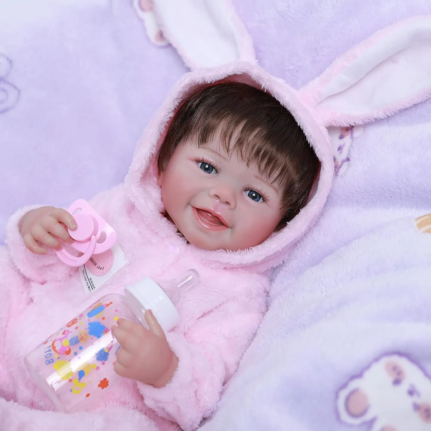 Reborn Baby Dolls - 20Inch Soft Vinyl Realistic Newborn Baby Dolls Poseable Real Life Baby Girls Dolls with Doll Accessories and Gift Box for 3  Year Old Girls Kids