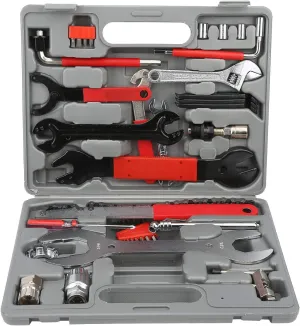 Repair Multi Tools Kit Set, 44pcs Mountain Bike Cycle Puncture Tyre Pump with 2 and 2 Flat Screwdriver/947