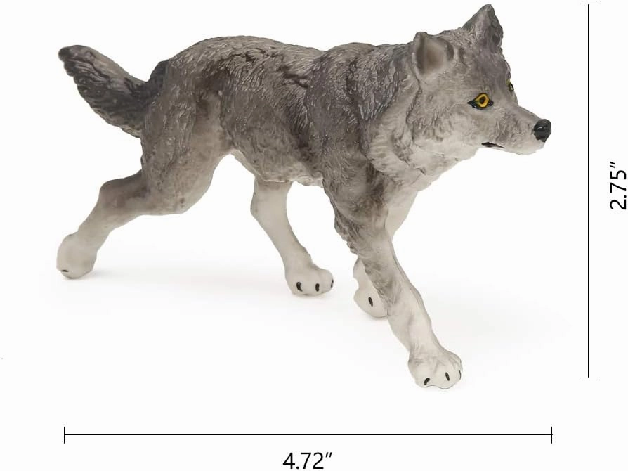 RESTCLOUD 7Pcs Wolf Toy Figurines Set Wolf Animals Figures (Wolf Set B)