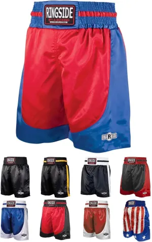 Ringside Pro-Style Boxing Trunks, Satin Shorts for Men and Women, Ideal for Boxing, MMA, Muay Thai