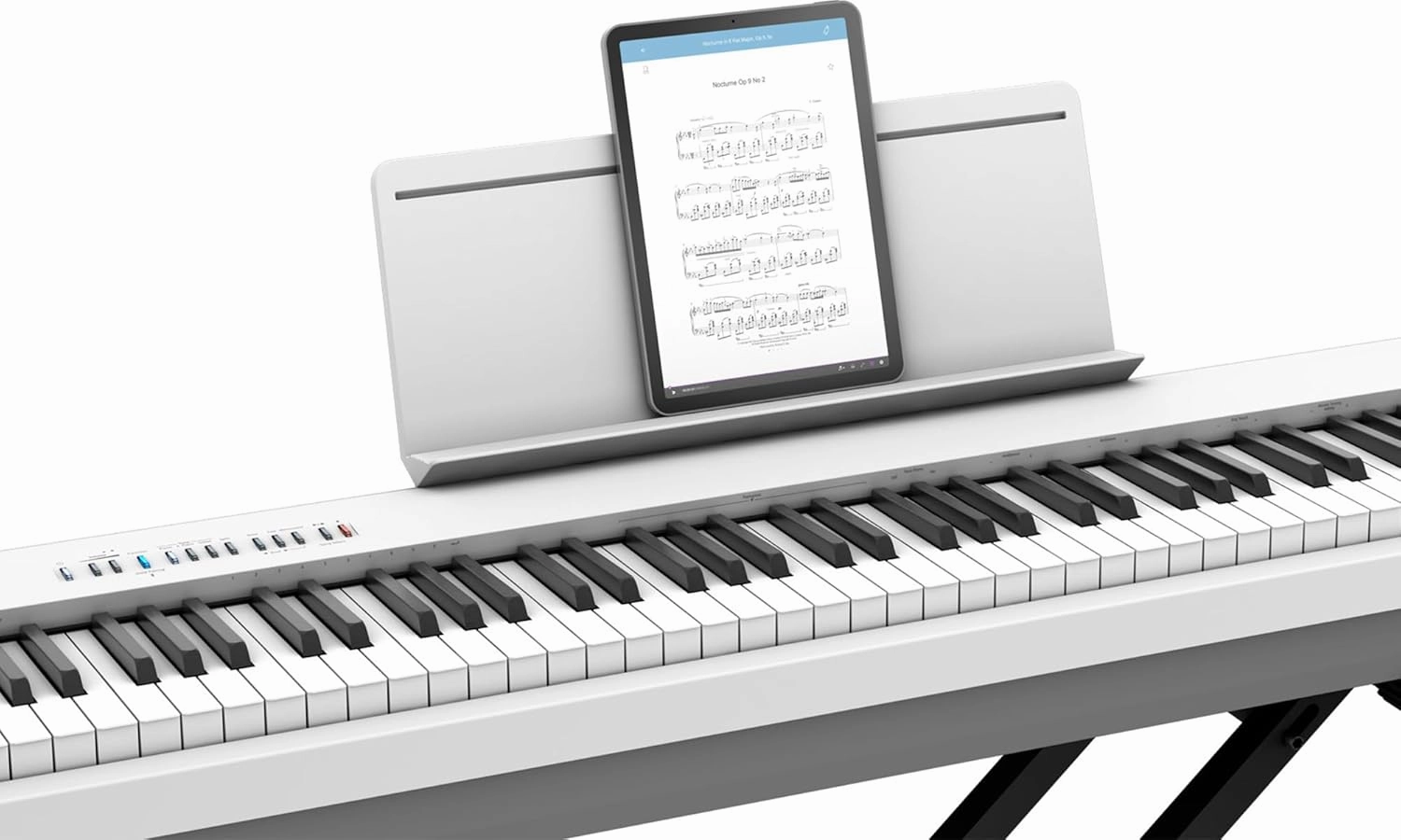 Roland FP-30X 88-Key Digital Piano - White Bundle with Adjustable Stand, Bench, Sustain Pedal, Online Piano Lessons, Instructional DVD, and Austin Bazaar Polishing Cloth