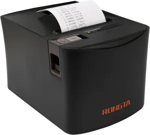 Rongta Thermal Receipt Printer, 80mm High-Speed POS Printer with Auto Cutter, 250mm/s, Ideal for Kitchen & Small Business, Compatible with Windows, Linux, MacOS