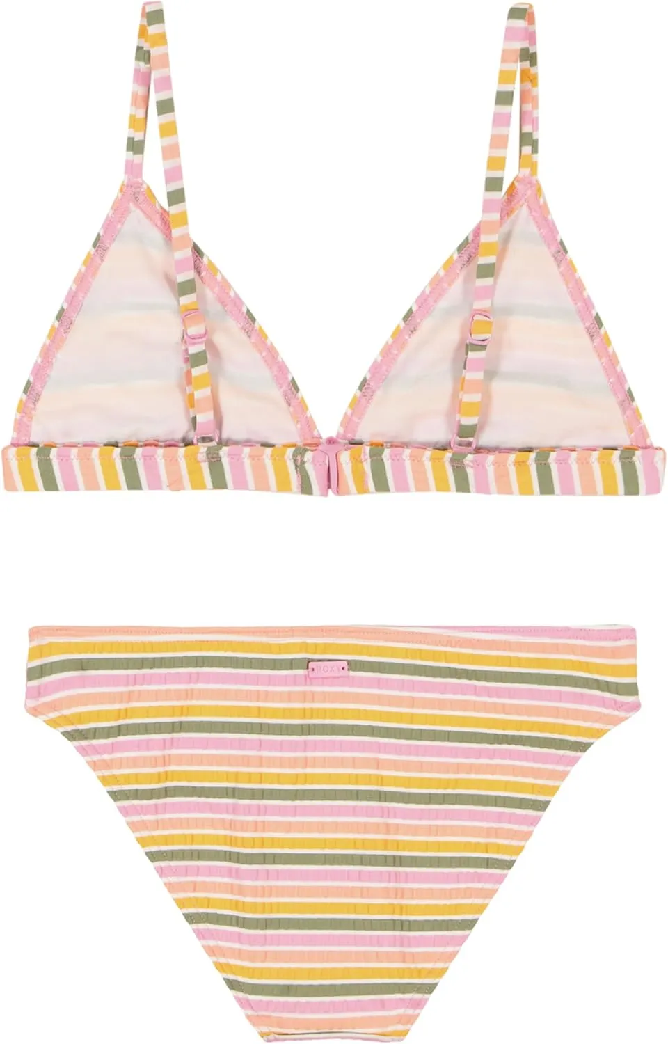 Roxy Girls' Two-Piece Bikini Swimsuit Set, UPF 50  Sun Protection, Quick-Dry Bathing Suit