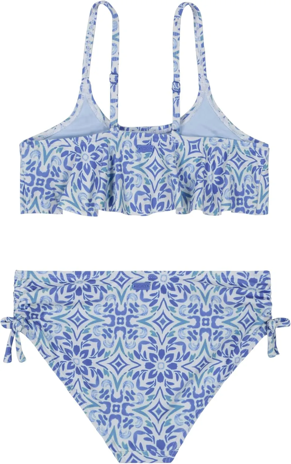 Roxy Girls' Two-Piece Bikini Swimsuit Set, UPF 50  Sun Protection, Quick-Dry Bathing Suit