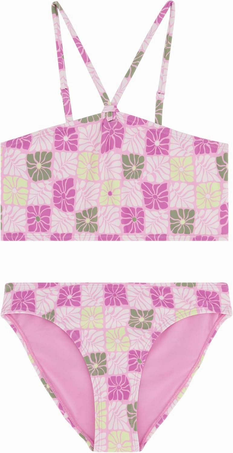 Roxy Girls' Two-Piece Bikini Swimsuit Set, UPF 50  Sun Protection, Quick-Dry Bathing Suit