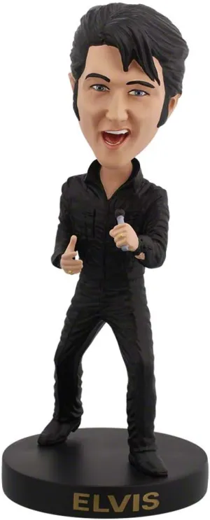 Royal Bobbles Elvis Presley ’68 Comeback Special Collectible Bobblehead Statue