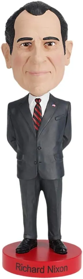 Royal Bobbles Richard Nixon Bobblehead, Premium Polyresin Lifelike Figure, Unique Serial Number, Exquisite Detail