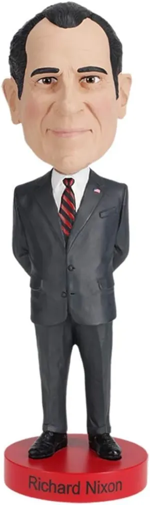 Royal Bobbles Richard Nixon Bobblehead, Premium Polyresin Lifelike Figure, Unique Serial Number, Exquisite Detail