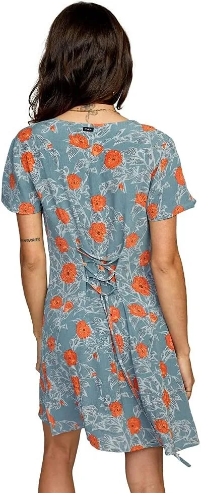 RVCA Women's Avery Woven Short Sleeve Dress
