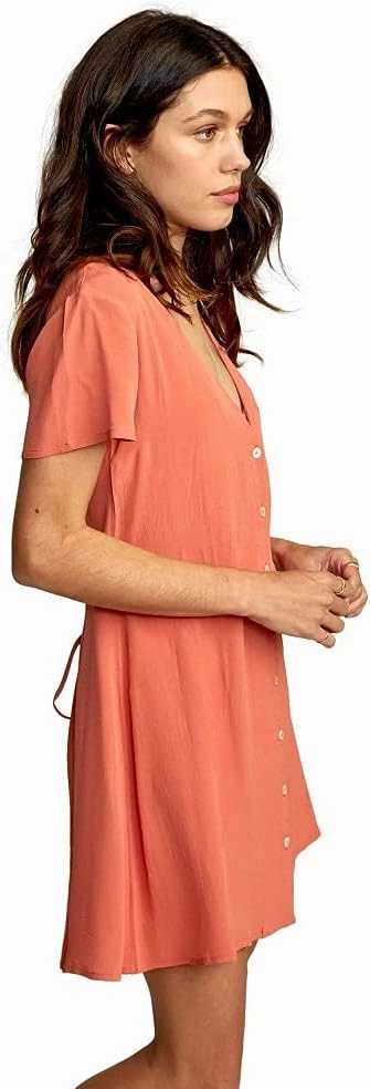 RVCA Women's Avery Woven Short Sleeve Dress