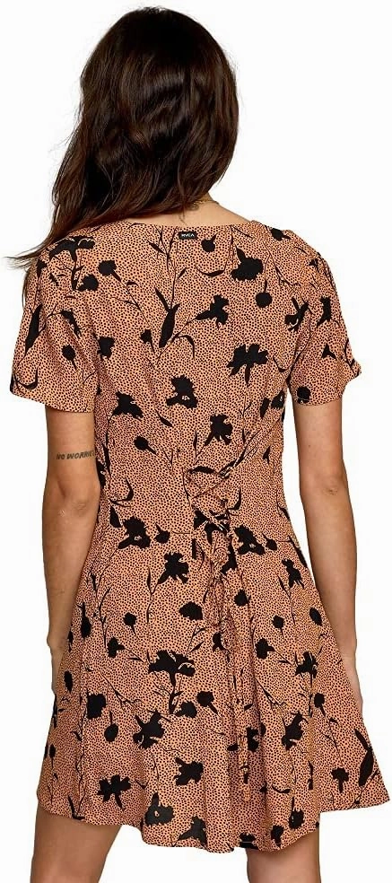 RVCA Women's Avery Woven Short Sleeve Dress