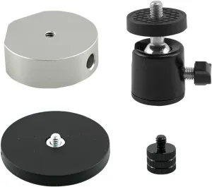 RYANSTAR RACING Starlink Mini Magnetic Mount - Adjustable Angle Car Roof and Dashboard Mount - Aluminum Alloy Tripod Adapter - Temporary Magnetic Fixation - Supports 37lb Weight（Sivler）