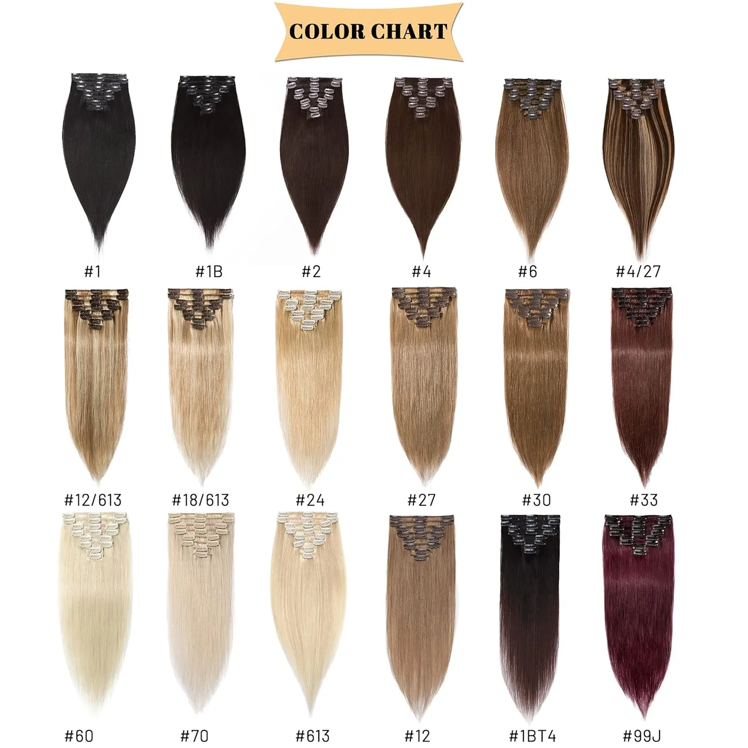 S-noilite Clip in Human Hair Extension 8Inch 18 Clips Short Clip in Hairpieces 45g 8 Pieces Thin Remy Hair For Women With Thin Hair Add Hair Volume Dark Brown