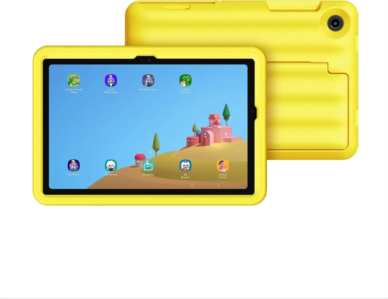 SAMSUNG Galaxy Tab A9  Plus Kids Edition 11” 64GB WiFi Android Tablet, Long Battery Life, Expandable Storage, Thin, Light Design, Durable Puffy Cover, US Version, 2024, Yellow