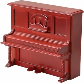 Scale Retro Wooden Dollhouse Piano Accessory for Fairy Gardens Succulent Pots and Interior Photography