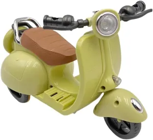 Scooter for La bubu Accessories, Cute Light-Up and Musical Seat with 360° Rotation, Fits 17cm Labubu Dolls – Perfect for Labubu Collectors , Batteries Not Included (Green)