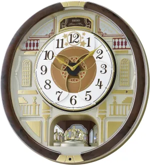 Seiko Melodies in Motion Musical Wall Clock, Concert Hall