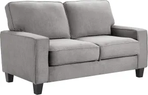 Serta Palisades Storage Loveseat, Gray